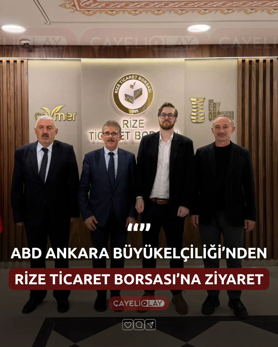 ABD ANKARA BÜYÜKELÇİLİĞİ’NDEN RİZE TİCARET BORSASI’NA ZİYARET