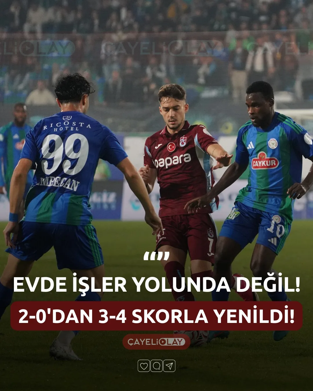 EVİNDE İŞLER YOLUNDA DEĞİL 2-0'DAN 3-4 SKORLA YENİLDİ!