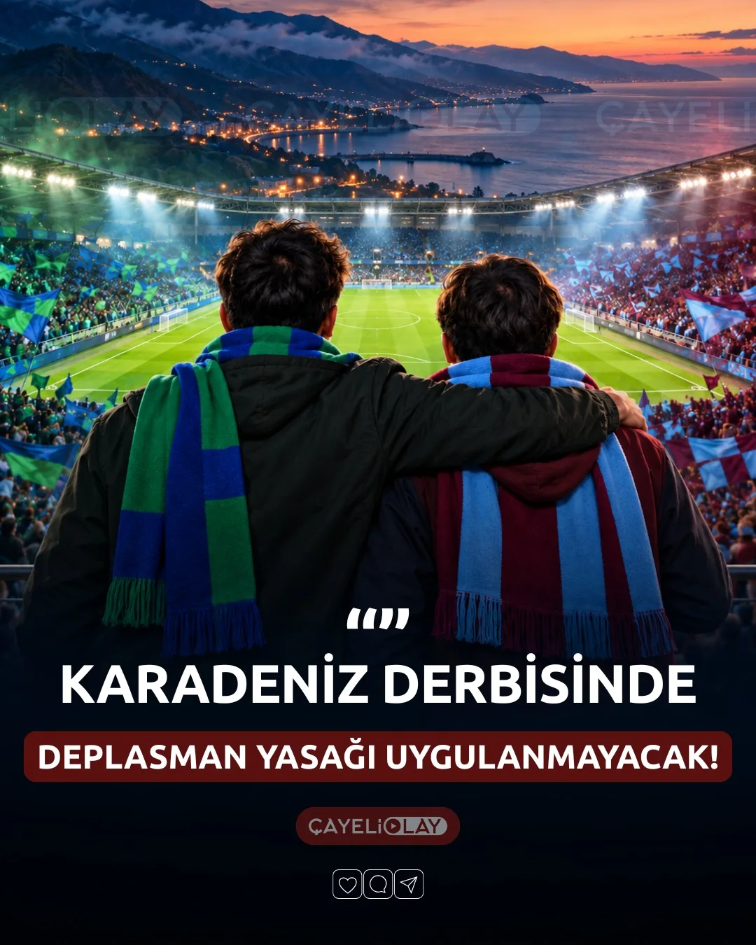 KARADENİZ DERBİSİNDE DEPLASMAN YASAĞI UYGULANMAYACAK!