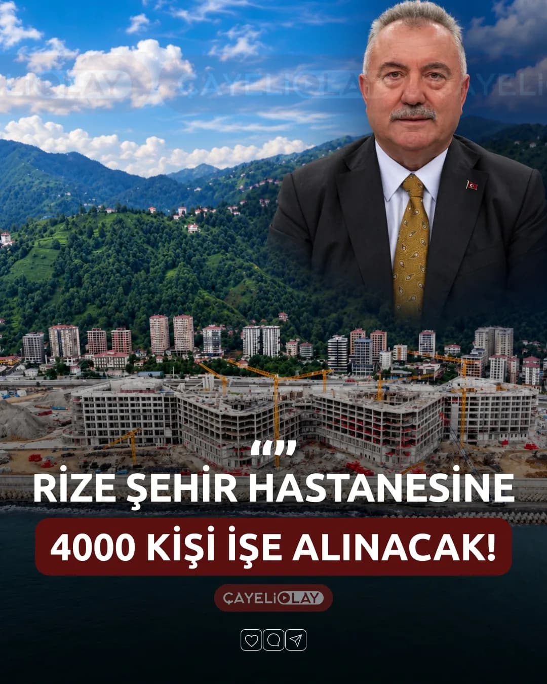 RİZE ŞEHİR HASTANESİNE 4000 KİŞİ İŞE ALINACAK!
